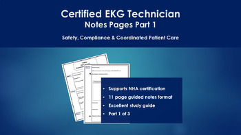 Preview of NHA Certified EKG Technician Guided Notes - 3 Part BUNDLE