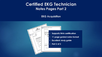 Preview of NHA Certified EKG Technician Guided Notes Pages - Part 2