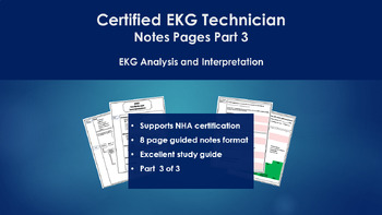 Preview of NHA Certified EKG Technician Guided Notes Pages - Part 3