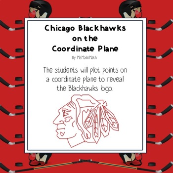 NHL Graphing Activity Chicago Blackhawks on a Coordinate Plane by