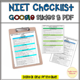 NIET Teaching and Learning Standards Rubric Checklist Inst