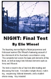 NIGHT: By Elie Wiesel - FINAL TEST