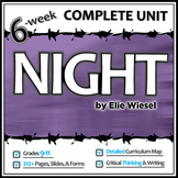 NIGHT by Elie Wiesel Unit Plan Literacy Activities - Proje