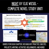 NIGHT by Elie Wiesel - Complete Novel Study Unit!