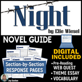 NIGHT by Elie Wiesel - Novel Guide - Print & DIGITAL