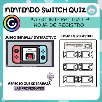 Preview of NINTENDO SWITCH INTERACTIVE QUIZ: PROFESSIONS