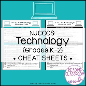 Preview of NJCCCS: Technology Grades K-2 Cheat Sheets