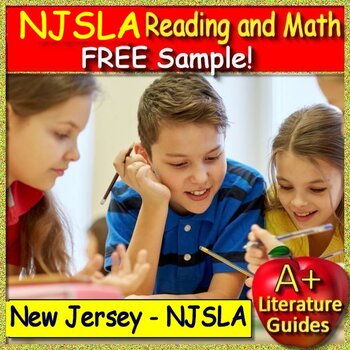 Preview of NJSLA Test Prep Reading and Math Passages, Questions Math Problems