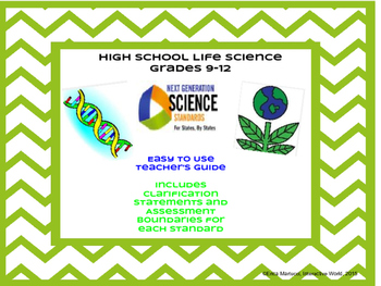 Preview of NJSS Life Science Flip Binder for High School Teachers