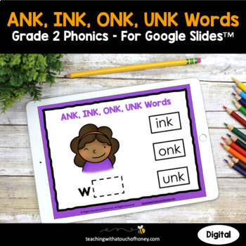 Preview of NK Ending Phonics Activities | ANK, INK, ONK, and UNK 2nd Grade Phonics