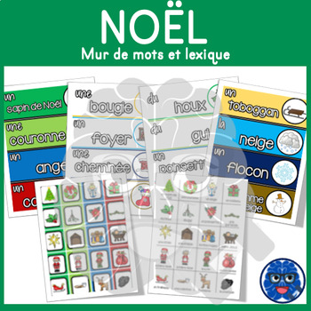Preview of NOËL - MUR DE MOTS ET LEXIQUE - Christmas Word Wall (French)
