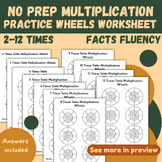 NO PREP 2-12 Multiplication Practice Wheels Worksheets Fac