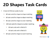 NO PREP 2D Shapes Task Cards | Real-World 2D Shapes | Colo