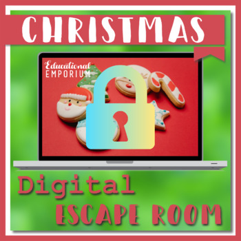Preview of NO PREP ⭐ 3rd Grade Christmas Math Escape Room ⭐ Virtual, Digital or Printable