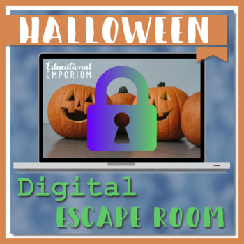 Preview of NO PREP ⭐ 4th Grade Halloween Math Escape Room ⭐ Virtual, Digital, or Printable