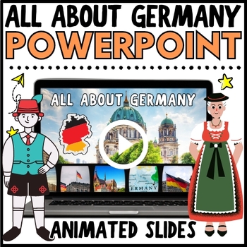 Preview of NO PREP All About Germany PowerPoint Presentation, 3rd-6th Grade, Geography