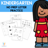 NO PREP Alphabet Practice Pages | Letters Tracing Activity Pages