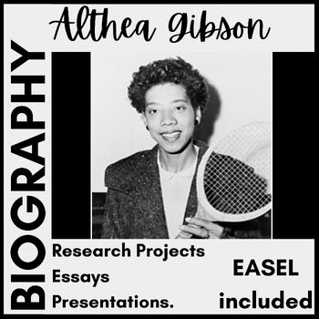 Preview of NO PREP - Althea Gibson - Research Organizer / Worksheet
