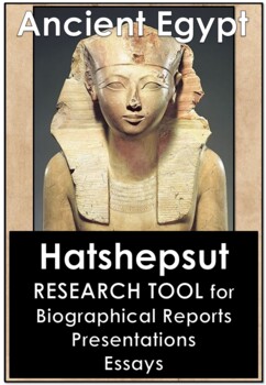 Preview of NO PREP - Ancient Egypt - Hatshepsut - Research Worksheet