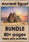 NO PREP - Ancient Egypt Worksheets - 80+ pages of Tasks, A