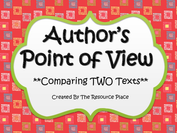 Preview of NO PREP Author's Point of View
