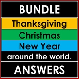 NO PREP BUNDLE - THANKSGIVING, CHRISTMAS and NEW YEAR arou