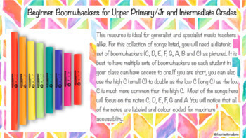 Preview of NO PREP Beginner Boomwhacker Unit for Elementary Music Classes