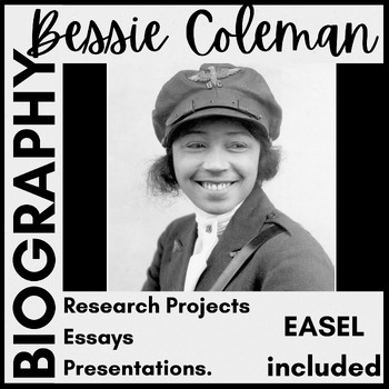 Preview of NO PREP - Bessie Coleman - Research Organizer / Worksheet