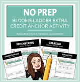 NO PREP Blooms Ladder Extra Credit Math Anchor Activity