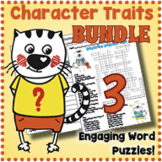 NO PREP CHARACTER TRAITS - Crossword, Word Search & Scramb