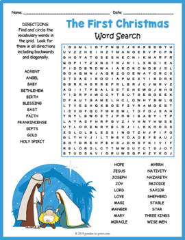 NO PREP CHRISTIAN BUNDLE - 7 Word Search Puzzle Worksheet Activities