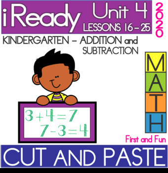 Preview of NO PREP CUT AND PASTE UNIT 4  iREADY MATH UNDERSTANDING ADDITION AND SUBTRACTIO