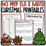 NO PREP Christmas Activities - 3rd Grade