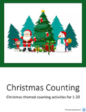 NO PREP Christmas Counting | Christmas Math Activities | N