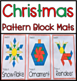 NO PREP Christmas Pattern Block Mats for Fine Motor Skills