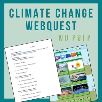 Preview of EARTH DAY - Climate Change Webquest