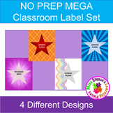 NO PREP Colorful Classroom Labels Printable Mega Bundle	