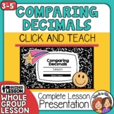 NO PREP Comparing Decimals Lesson - Click and Teach Studen
