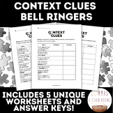 NO PREP Context Clues Bell Ringers | Digital and Printable