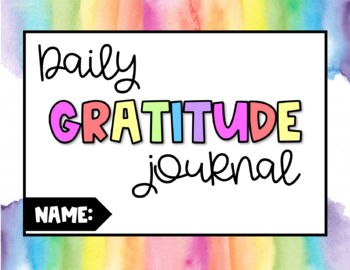 Preview of NO PREP Daily Gratitude Journal: Digital & Print Resource