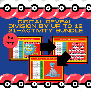 Preview of NO PREP - Digital Division Skill Builders to 12 Review: GIANT BUNDLE