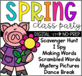 NO PREP Digital Springtime Spring Virtual Class Party  Goo