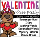 NO PREP Digital Valentine Virtual Class Party  Google Slides™