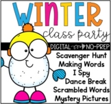 NO PREP Digital Winter Virtual or In-Person Class Party Go