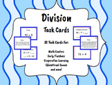 Division Task Cards (Basic Facts and Word Problems) - LOW/