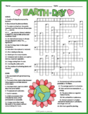 NO PREP EARTH DAY Crossword Puzzle Worksheet Activity