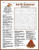  (4th, 5th, 6th, 7th Grade) EARTH SCIENCE Word Search Puzz