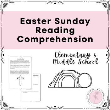 Preview of NO-PREP EASTER SUNDAY READING COMPREHENSION