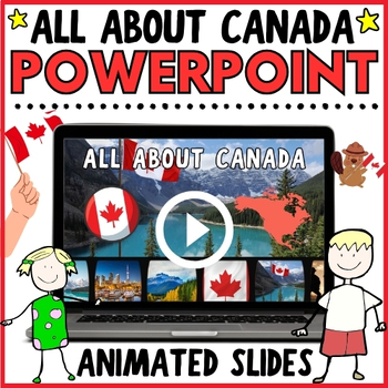 Preview of NO PREP Editable All About CANADA PowerPoint Presentation, 3rd-6th Grade