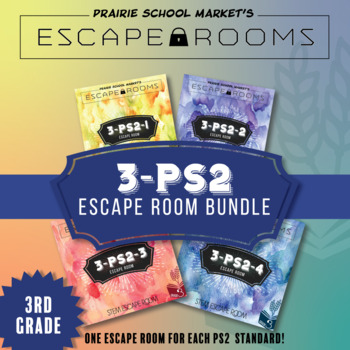 Preview of NO-PREP Escape Room BUNDLE⭐Patterns of Motion, Force, Magnets & MORE⭐NGSS 3-PS2